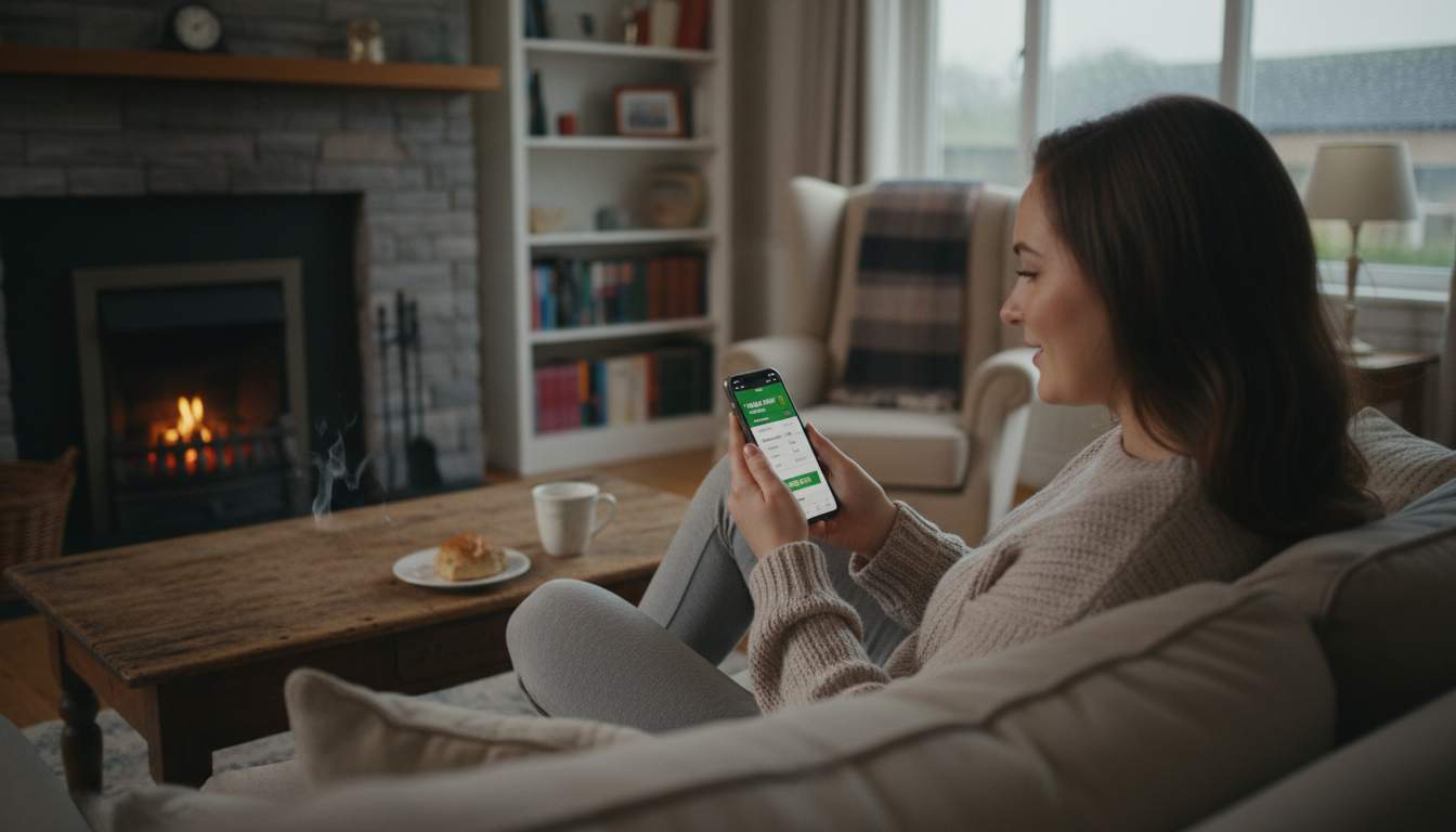 Irish woman enjoying sports betting